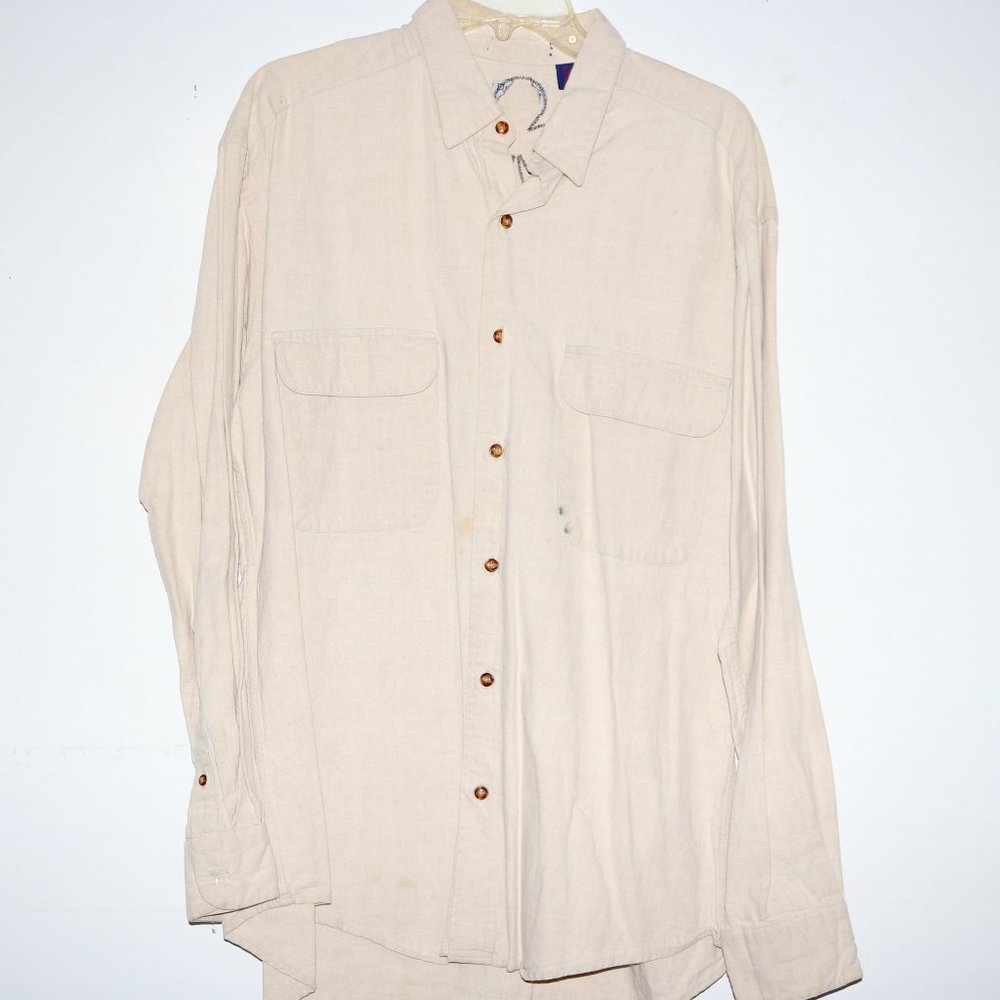 Arcadio Diaz Tan Casual Button Down Shirt